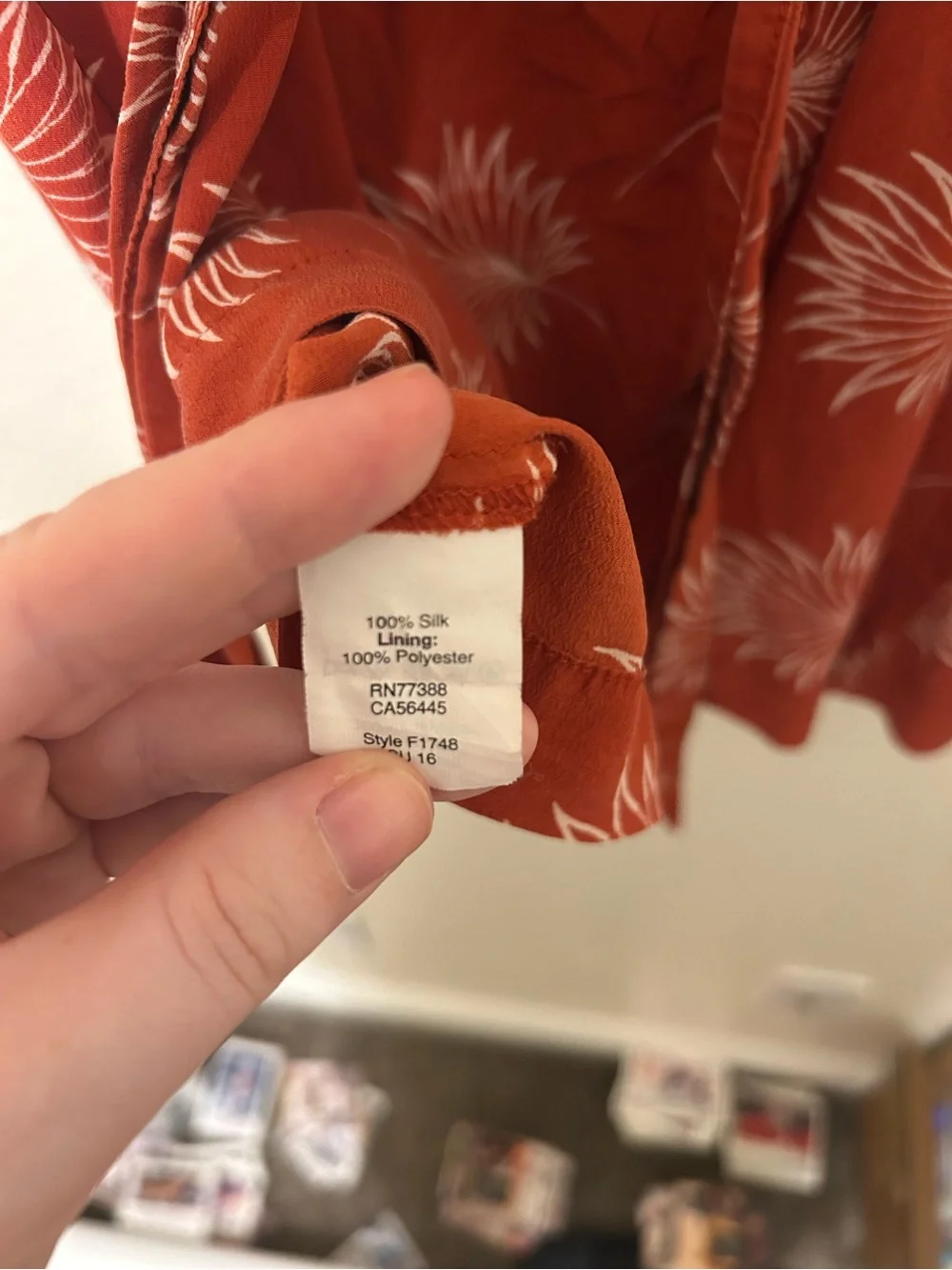 Madewell Red Floral-Print Scoop Tank Top